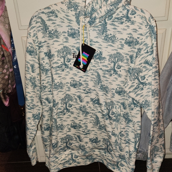 NWT Teddy Fresh Blue Toile Hoodie - Picture 2 of 3